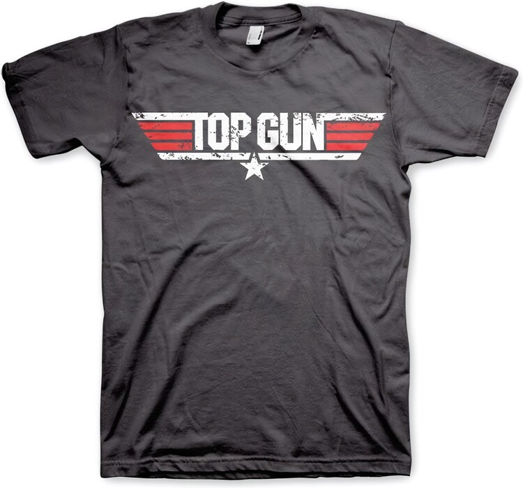 T-shirt Top Gun - Distressed Logo