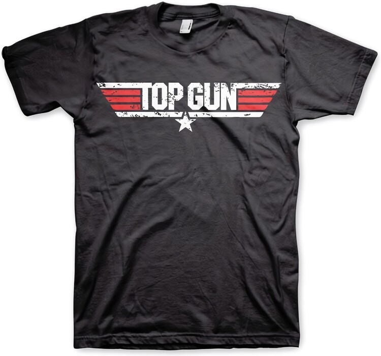 T-shirt Top Gun - Distressed Logo