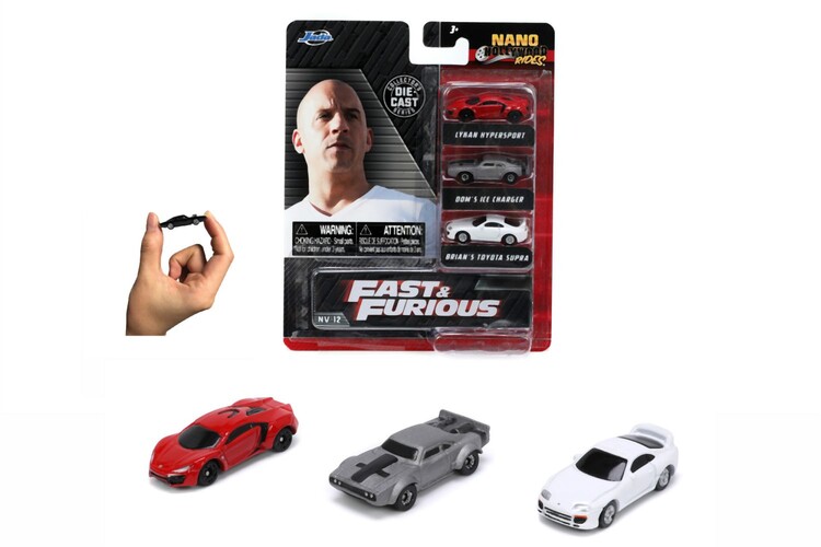 Fast and Furious - Set 3pcs - Nano Cars
