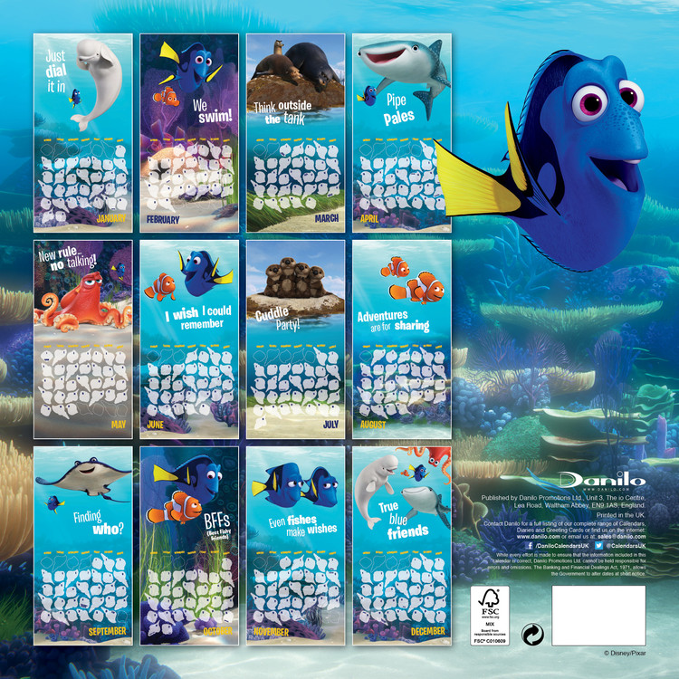 Calendar 2021 Finding Dory