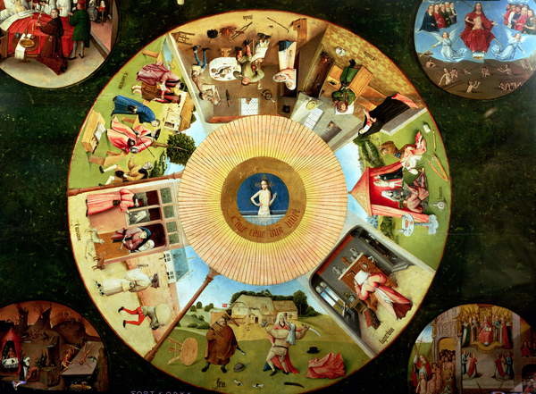 Fine Art Print The Seven Deadly Sins and the Four Last Things Hieronymus Bosch
