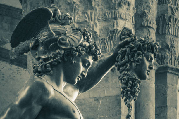 Sticker Florence Perseus with the Head of Medusa