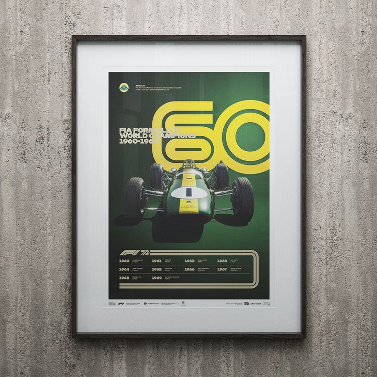 Art Print Formula 1 Decades - 60's Lotus