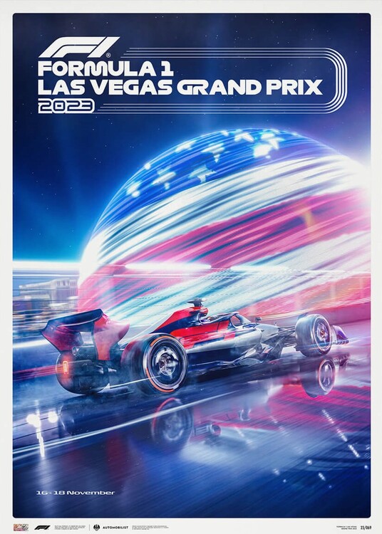 Art Print Formula 1 - Las Vegas Grand Prix - City of Lights - 2023