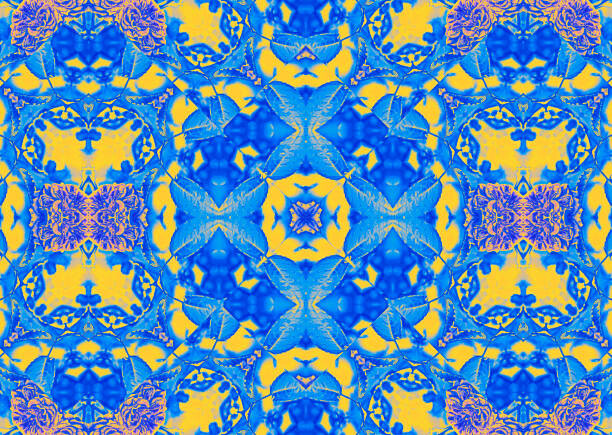 Tapet Seamless kaleidoscopic mosaic pattern background