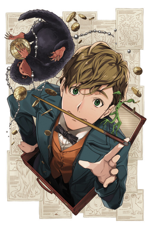 Tapeta Čudesne zvijeri  - Teddy Niffler