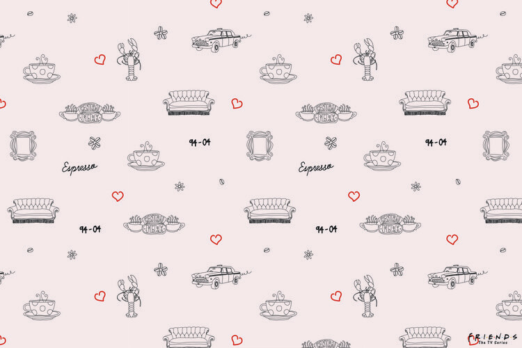 Tapeta Prijatelji - Caffe symbols