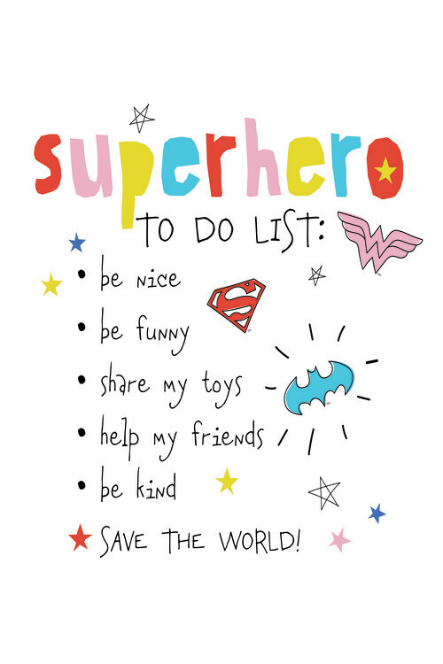 Tapeta Superhero - to do list