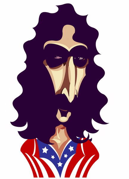 Sticker Frank Zappa, by Neale Osborne