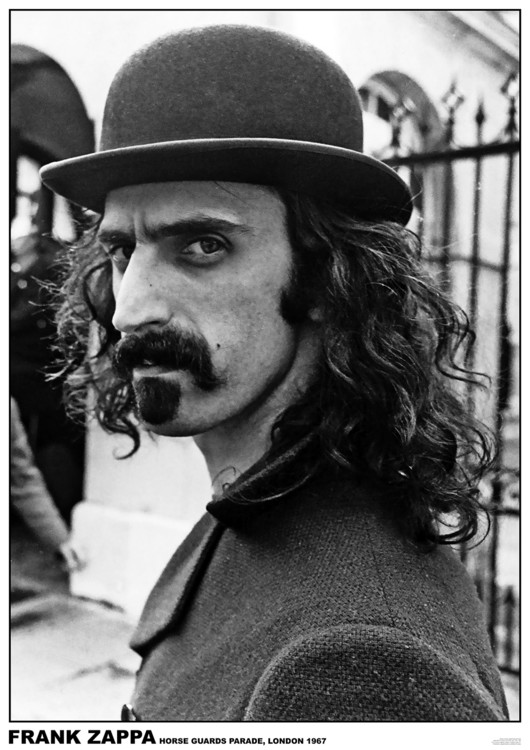 Poster print with frame Frank Zappa - Horse Guards Parade, London 1967