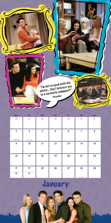 Calendar 2021 Friends TV