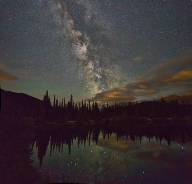 Stenska nalepka Galactic Dust Night sky