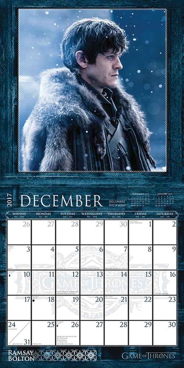 Calendar 2021 Game of Thrones