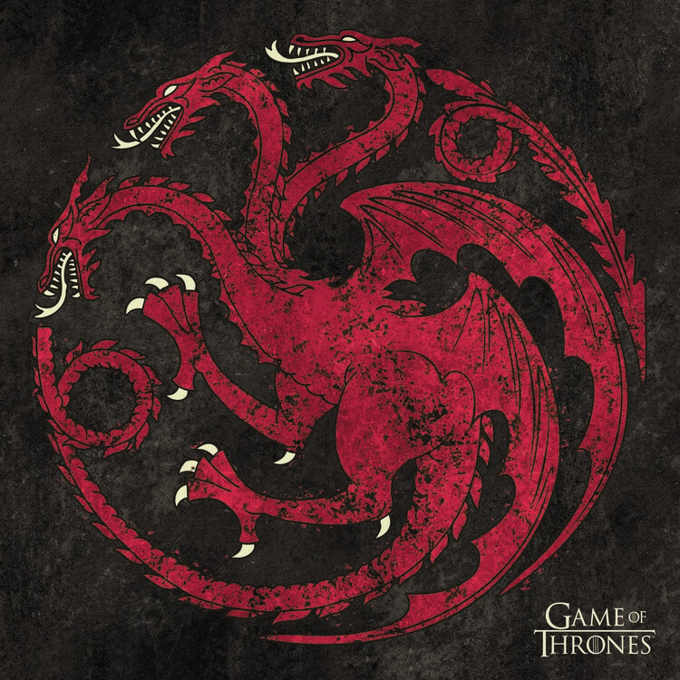 Sticker Game of Thrones - Targaryen sigil