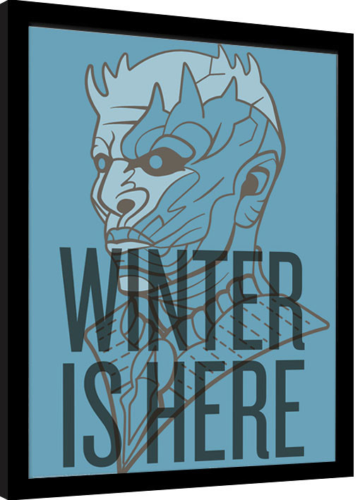 Uokvirjen plakat Game of Thrones - Winter Is Here