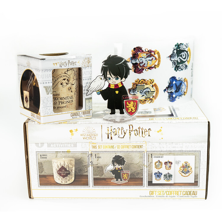 Gift set Candle + Stickers - Harry Potter