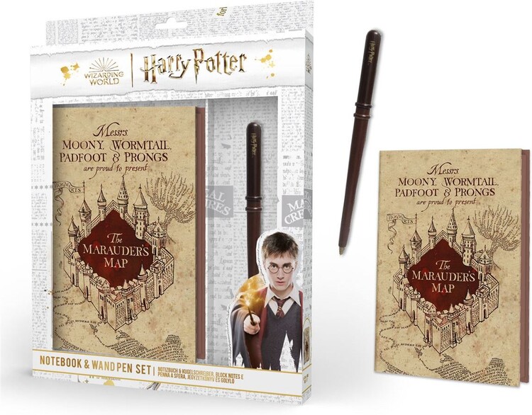 Gift set Harry Potter – zápisník a hůlkové pero