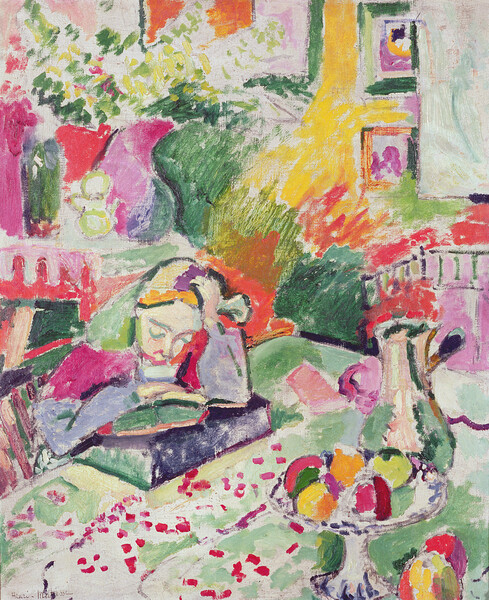 Autocolante Girl Reading