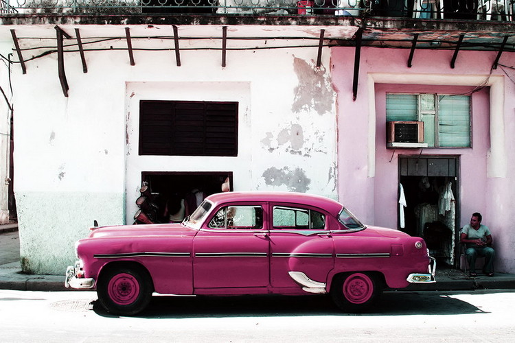 Glass Art Cars - Pink Cadillac