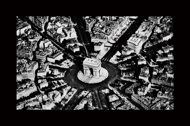 Glass Art City - Black and White