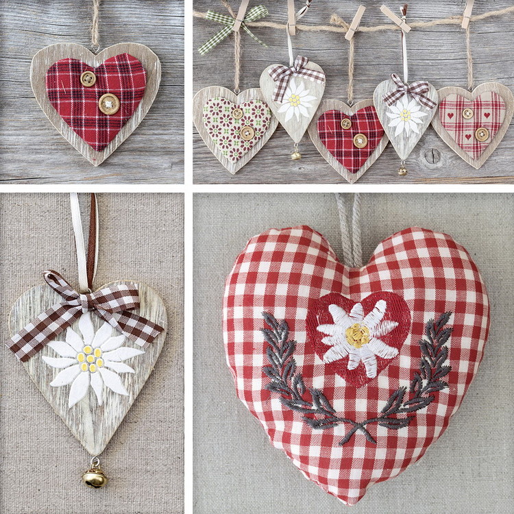 Glass Art Hearts - Collage