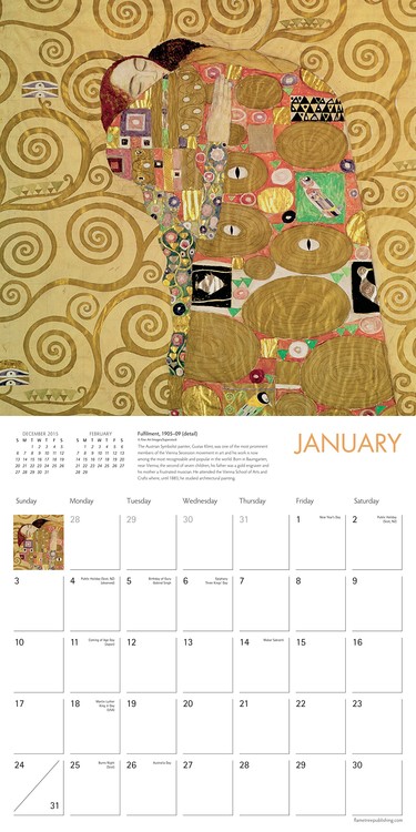 Calendar 2021 Gustav Klimt