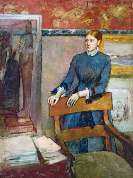 Sticker Helene Rouart in her Father's Study, c.1886