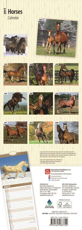 Calendar 2021 Horses