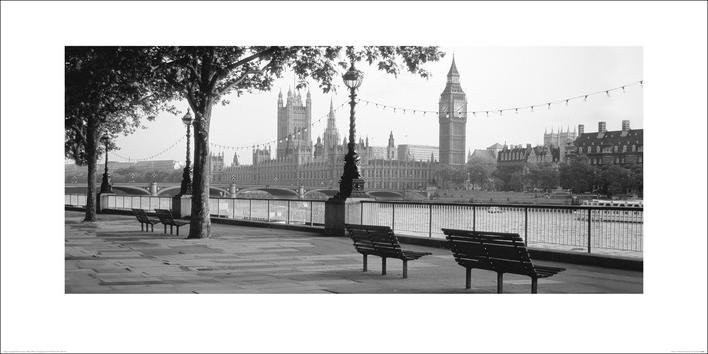 Art Print Houses of Parliament & The River Thames