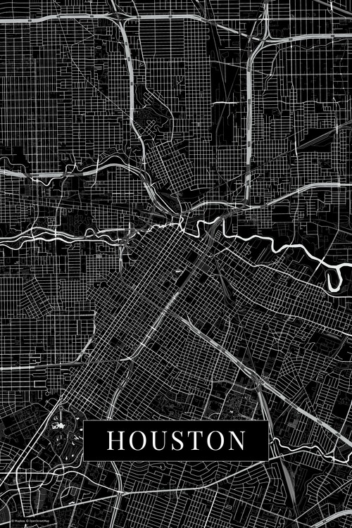 Naljepnica Houston black