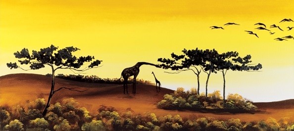 Giraffes, Africa Art Print
