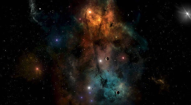 Αυτοκόλλητο Imaginary Space Background