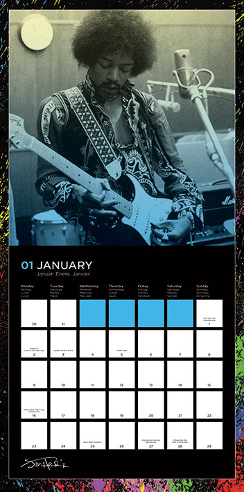 Calendar 2021 Jimi Hendrix