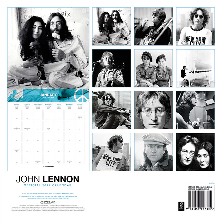 Calendar 2021 John Lennon