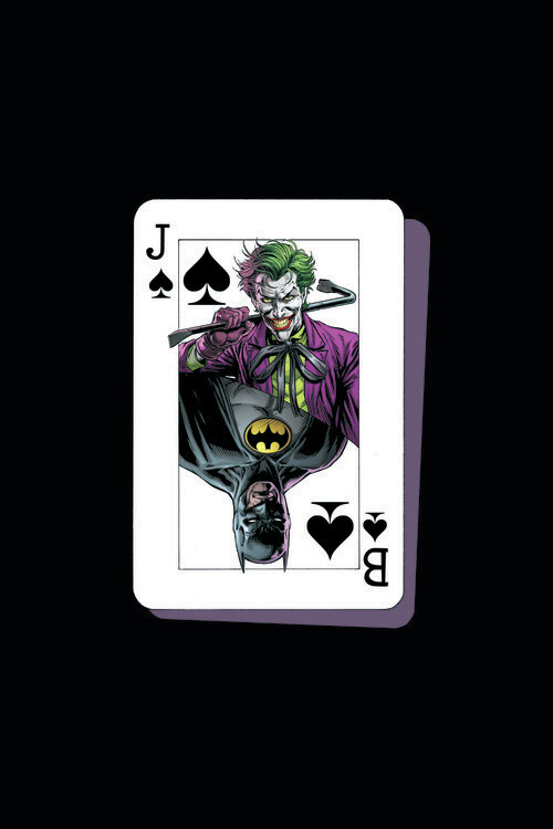 Sticker Joker vs Batman card