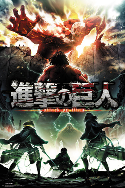 Juliste Attack on Titan (Shingeki no kyojin) - Key Art