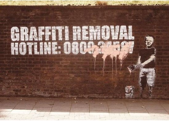 Juliste Banksy Street Art - Graffity Removal Hotline