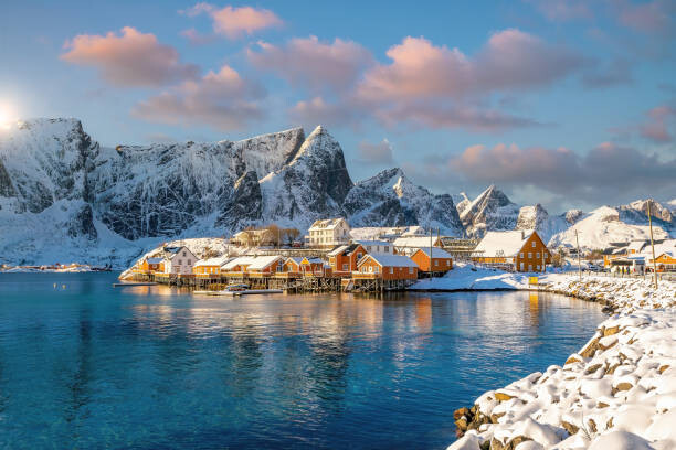 Juliste Beautiful nature lanscape of Lofoten in Norway