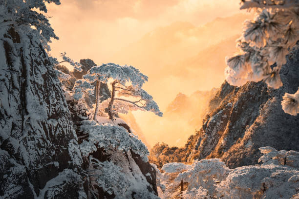 Juliste Beautiful scene of Huangshan  in