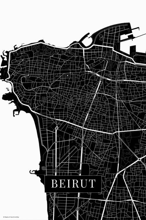 Valokuvatapetti Beirut black