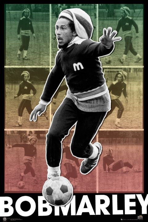 Juliste Bob Marley – football