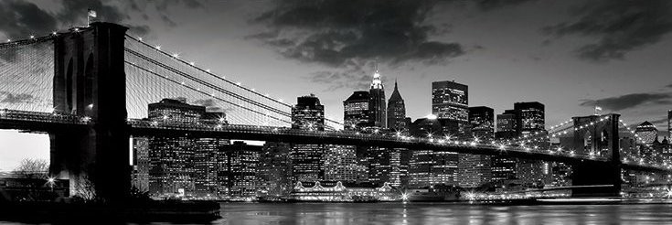 Juliste Brooklyn bridge - dusk