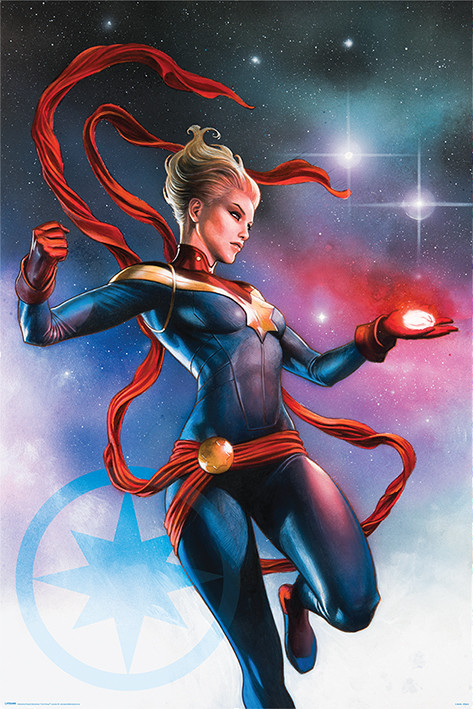Captain Marvel Galaxy Juliste Poster Tilaa Netistä Europostersfi