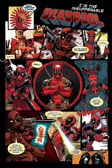 Juliste Deadpool - Panels