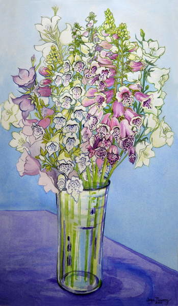 Juliste Foxgloves and Campanulas,2005