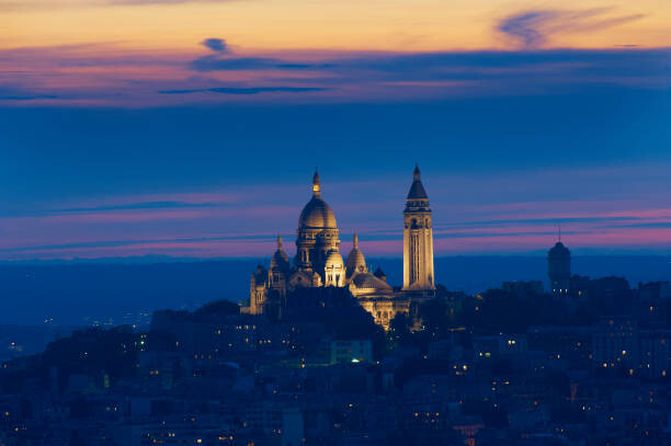 Juliste France, Paris, Montmartre and Sacre Coeur