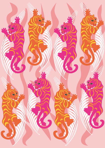 Juliste Hot Pink Tiger