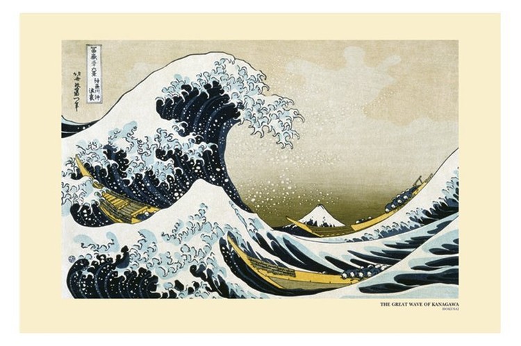 Juliste Katsushika Hokusai- The Great Wave off Kanagawa