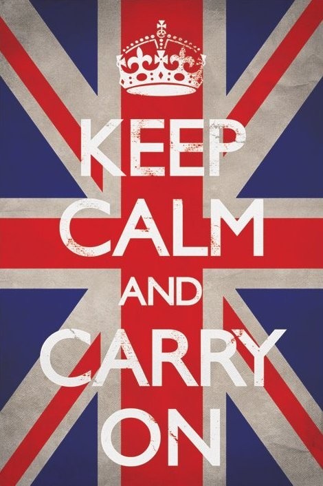Juliste Keep calm and carry on - union