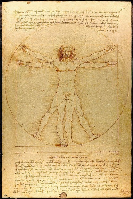 Juliste Leonardo Da Vinci - Vitruvian Man